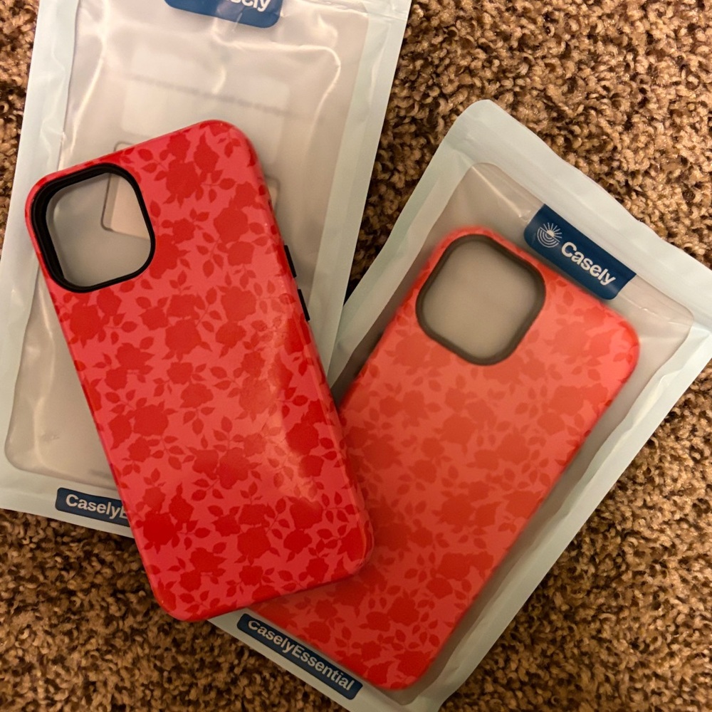 Casely Red Floral Phone Case